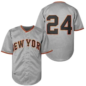 Men's #24 1951 Baseball Jersey  Throwback Jersey Redesign Retro Baseball Style for Men Classic Athletic Top for Game Day or Streetwear Comfortable Durable Fan Gear Unique Collectible Sportswear Perfect Gift for Hobbyists