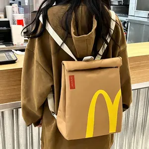 Reusable Multipurpose shoulder bag, Spacious Foldable Shoulder Bag with Roll-Top Closure, Durable Bag for Groceries, Work & Travel ﻿