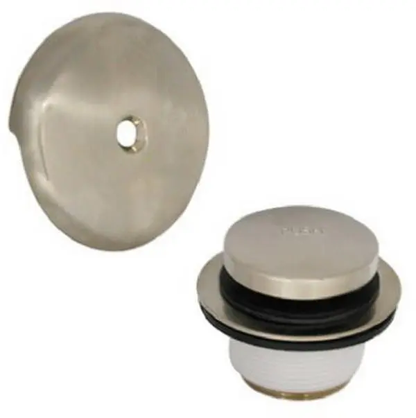 89237 Bathtub Drain Kit - Brushed Nickel, Touch Toe Bathtub Drain Stopper, Touch Stopper