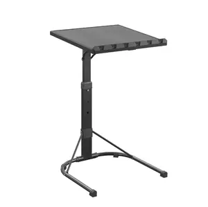 Adjustable Folding Table, Black, Recommended for Banquets, Events, Indoor/Outdoor