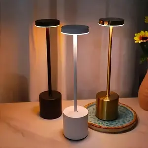 USB Rechargeable Table Lamp, Touch Control Wireless LED Lamp, Portable Night Light for Bedroom, Living Room, Home Decor, Decorative Lamp Modern Mood Lighting Adjustable Lighting
