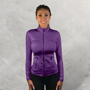 LUXEIT DIAMOND™ Viola Purple Slim-Fit High Neck Training Jacket
