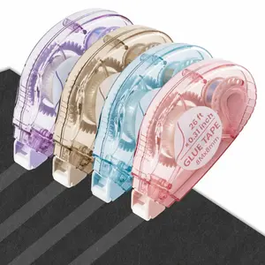 4 Pack Double Sided Tape Roller – 26ft Scrapbook Glue Tape Runner for Crafts, Photos & Card Making