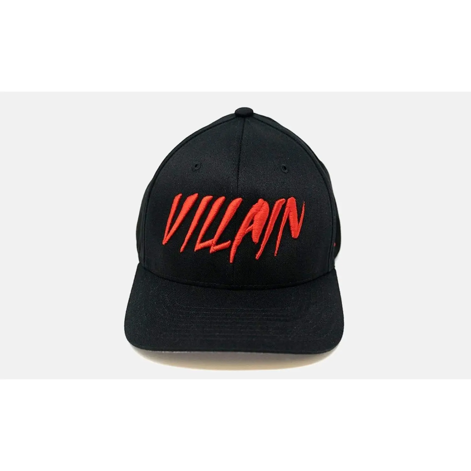 Villain Black Flexfit Hat (Red)