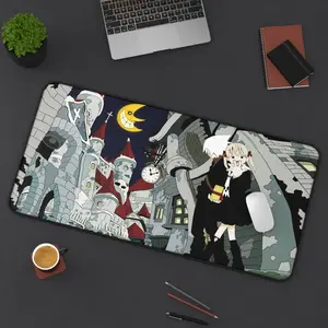 Soul Eater Moon Anime Desk Mat, Soul Eater Mouse Pad, Keyboard Mat, Funny Anime Manga Desk Mat For Office, Desk Mat, PC Accessories.