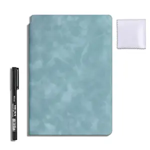A5 Compact Foldable Whiteboard - Portable Wipeable Double-Sided Office Stationery, Dry Erase Markers Included, Reusable Erasable Tool for Meetings, Family Reminders
