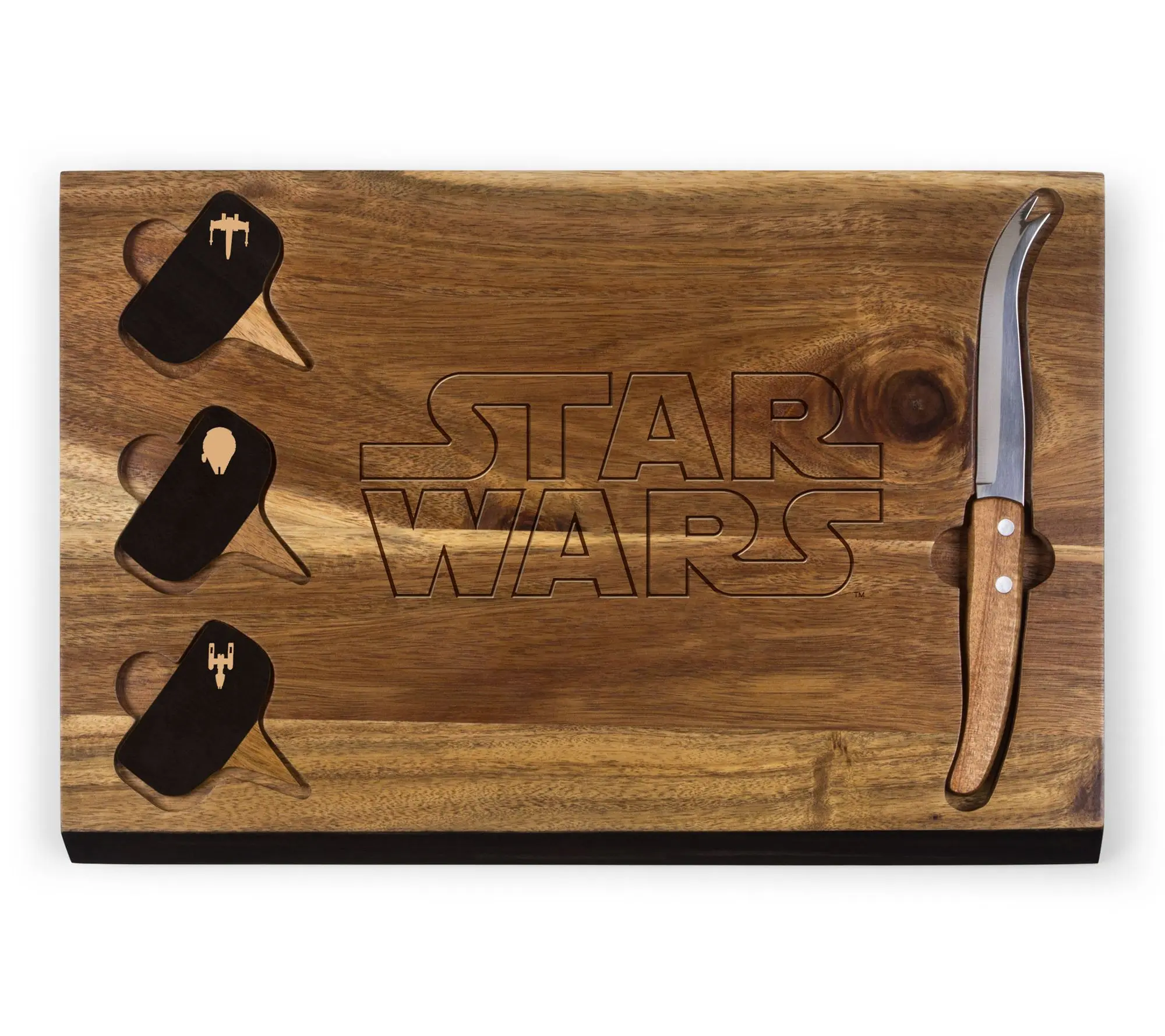 Toscana Star Wars Acacia Cheese Cutting Board & Tools Set