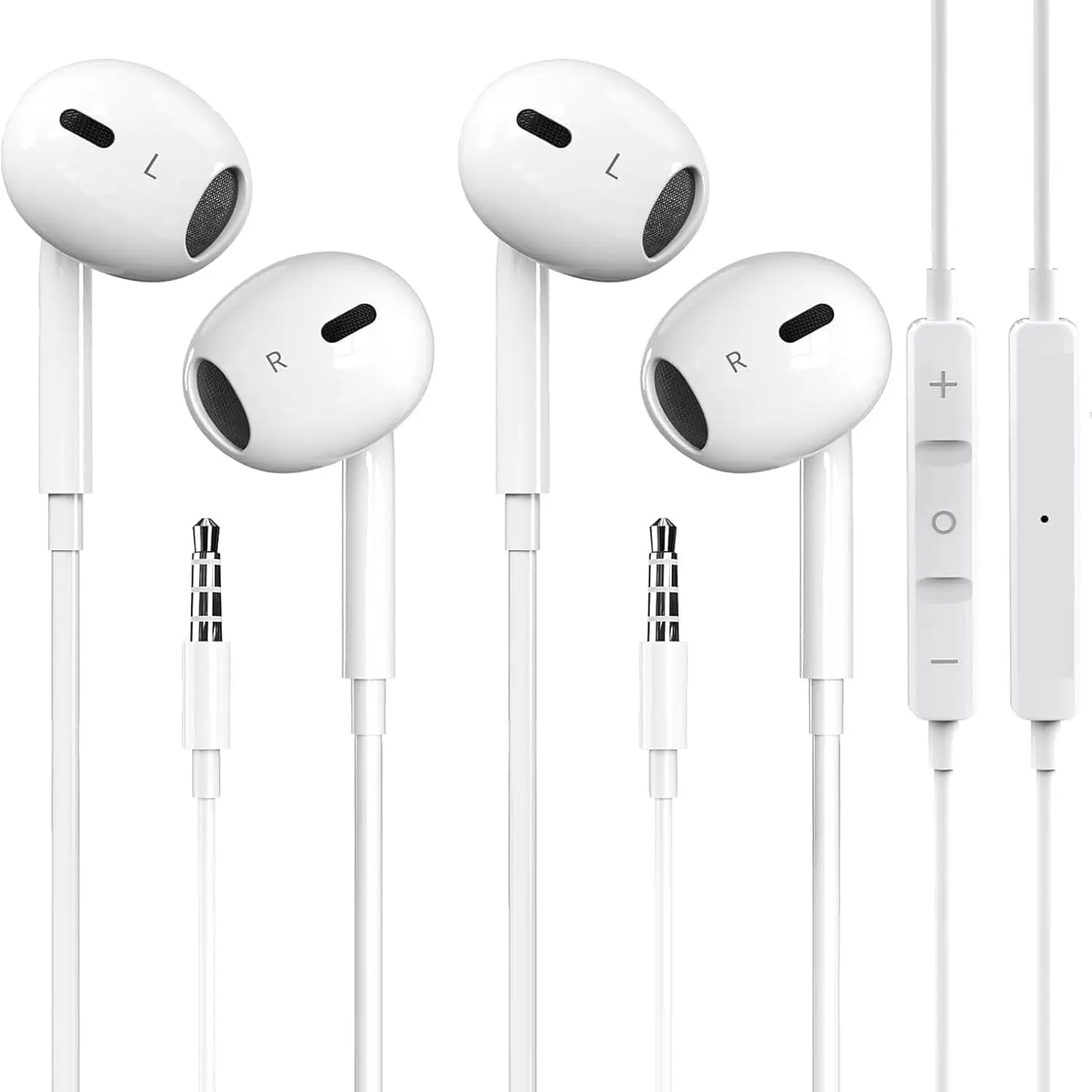 2 Packs for iPhone Earbuds Wired Headphones Earphones with 3.5mm Wired [MFi Certified] with Mic, Volume Control Support for iPhone,iPad,iPod,Computer,MP3/4,Android  3.5mm Audio Devices