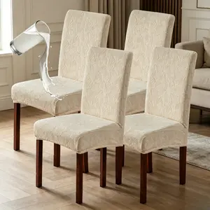 Stretch Dining Chair Covers (Set of 4/6) – Kitchen Chair Slipcovers, Parsons Chair Protector Covers, Removable, Washable