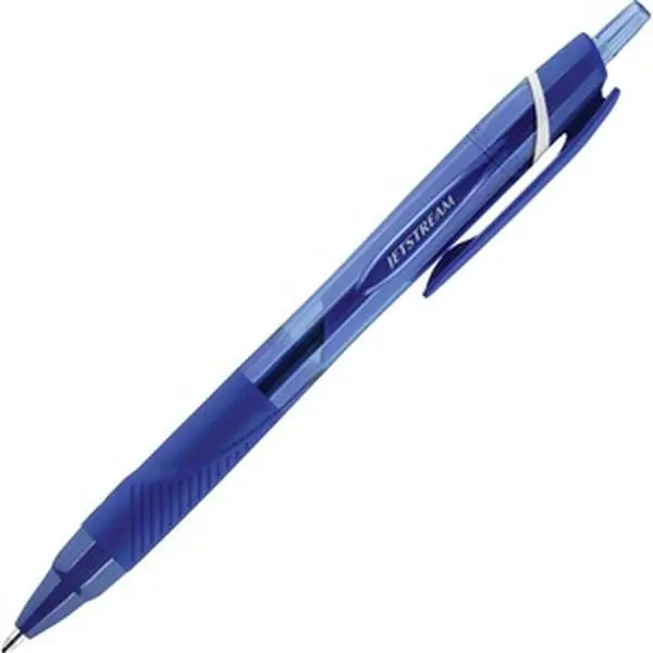 Uni-Ball UBC70124 Jetstream Elements RT Ballpoint Pens - 1.0mm, Quick-Dry, Waterproof, Ergonomic Grip, Pocket Clip Blue Pens for Color-Coding Notes, Pack of 12