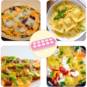 Thickened durable Italian dumpling mold integrated dual-mode 21 round 21 square household baking dumpling making artifact