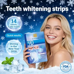 Advanced Teeth Whitening Strips, Professional Strength Results in 15 Minutes, Enamel Safe & Non-Sensitive Formula, Remove Years of Stains from Coffee & Wine, No-Slip Grip Technology, Fast Acting White Smile. Oral Daily Flawless Gentle Brush Flawless Daily