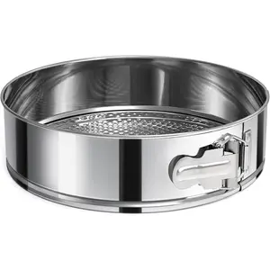 10 Inch 304 Stainless Steel Nonstick Springform Cake Pan with Removable Bottom Round Cheesecake Pans For Baking