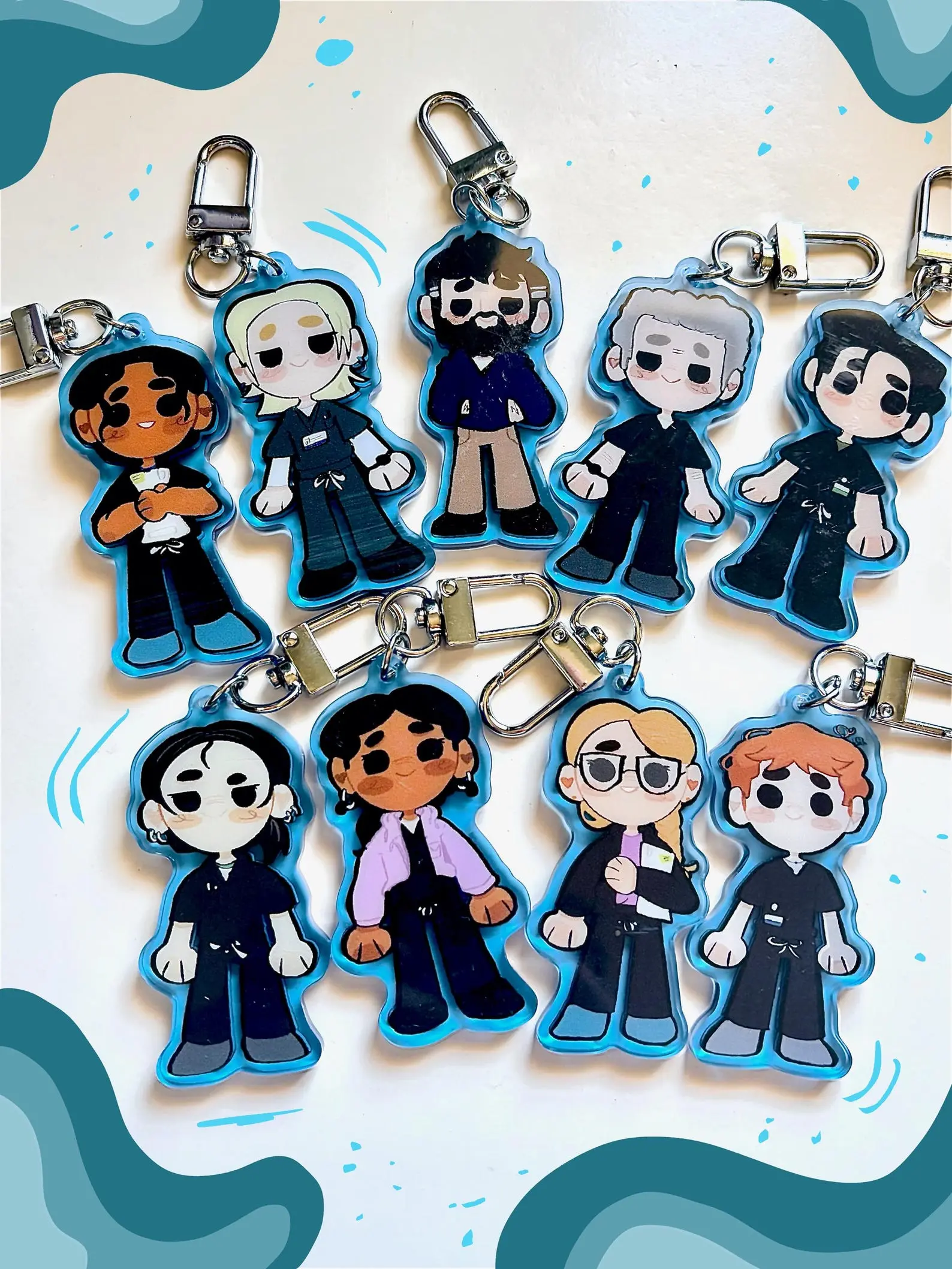 THE PITT keychains !! acrylic charms! THE PITT keychains !! acrylic charms!