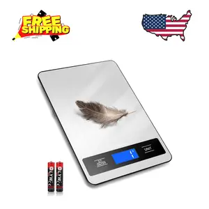 Food Scale, 11lb Kitchen Scale with 0.05oz/1g Precision, 6 Units Tare Function & LCD Display