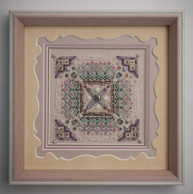 Rosarium Whispers -MINI-DIY Creative Cross Stitch Kit – Arts & Crafts Hobby Set