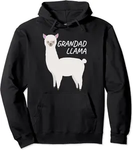 Matching Family Llama Gift Grandad Llama for Grandpa Pullover Hoodie - Emilyschwe Shop 29B08PV3NTB1