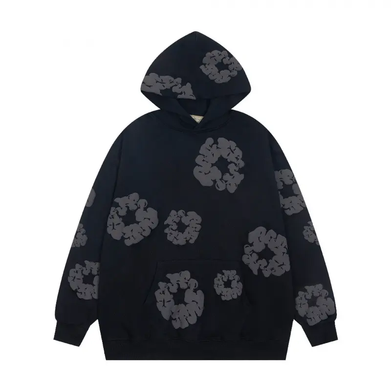 5888 Black Hoodie [Black Wreath]