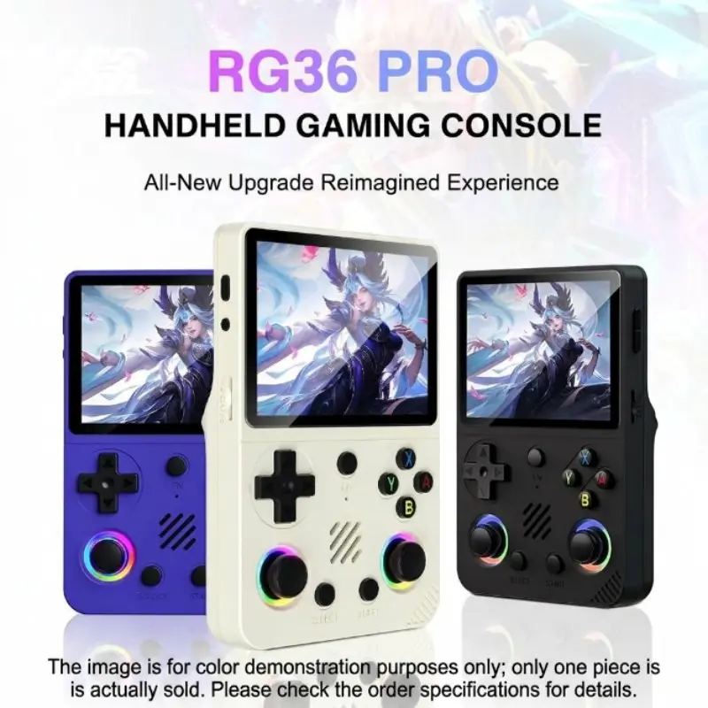 Rg36pro Open Source Dual System Handheld Game Console, 3.5 Inch HD ...