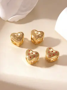 A pair of love earrings, super shiny fashionable women's earrings, suitable for daily wear