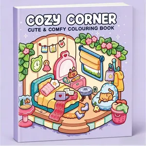Adult Cute Coloring Book, Cozy Corner Warm Moments, Stress Relief Coloring, Back-To-School School Supplies