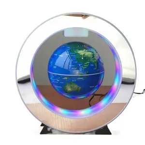 O-Shaped Magnetic Levitation Globe Luminous Office Decoration Creative Home Gift One Piece Night Light