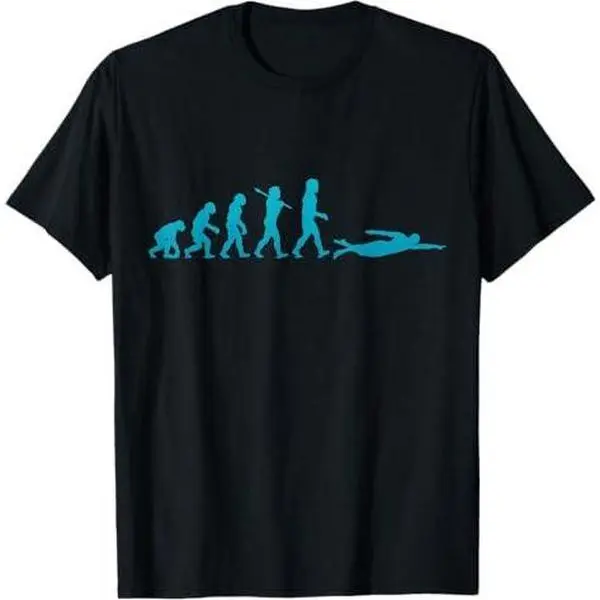 Swimmer Evolution Fun Swimming Swimming T-Shirt