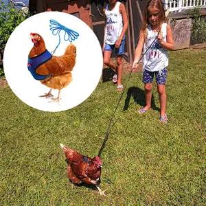 Poultry Goose Duck Chicken Breast Carrier Leash Adjustable Chicken Harness Comfortable Breathable Elastic Vest Pet Supplies
