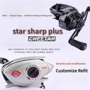 MIEC Star Sharp Plus Cheetah Fishing Reel with Sound Electromagnetic Brake System Micro Object Remote Drop No Wire Explosion Men's Gifts Marlin Lure New Generation Durable Quality loudest ding fishing rod jack hammer lure