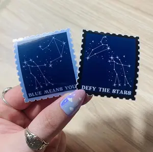 Zodiac Academy Postage Stamp Sticker Set  | Defy the Stars | Blue Means You