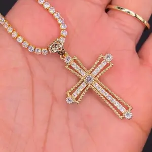 Tennis Cross Necklace