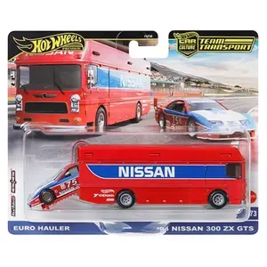 Hot Wheels Team Transport Euro Hauler w/ Nissan 300 ZX #73, 1:64 Scale, Diecast Model Car