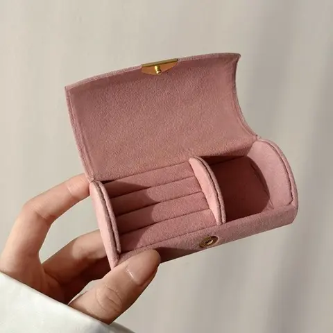 Women's Luxury Jewelry Storage Box, Compact Portable Design, Lockable Jewelry Storage, Anti-Fading Ring Holder, Ideal Gift for Birthday, Mother's Day, Christmas, Valentine's Day