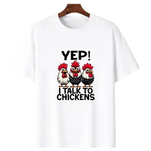 Funny Chicken Lover T-Shirt Featuring Casual Short Sleeve Design Perfect for Animal Enthusiasts