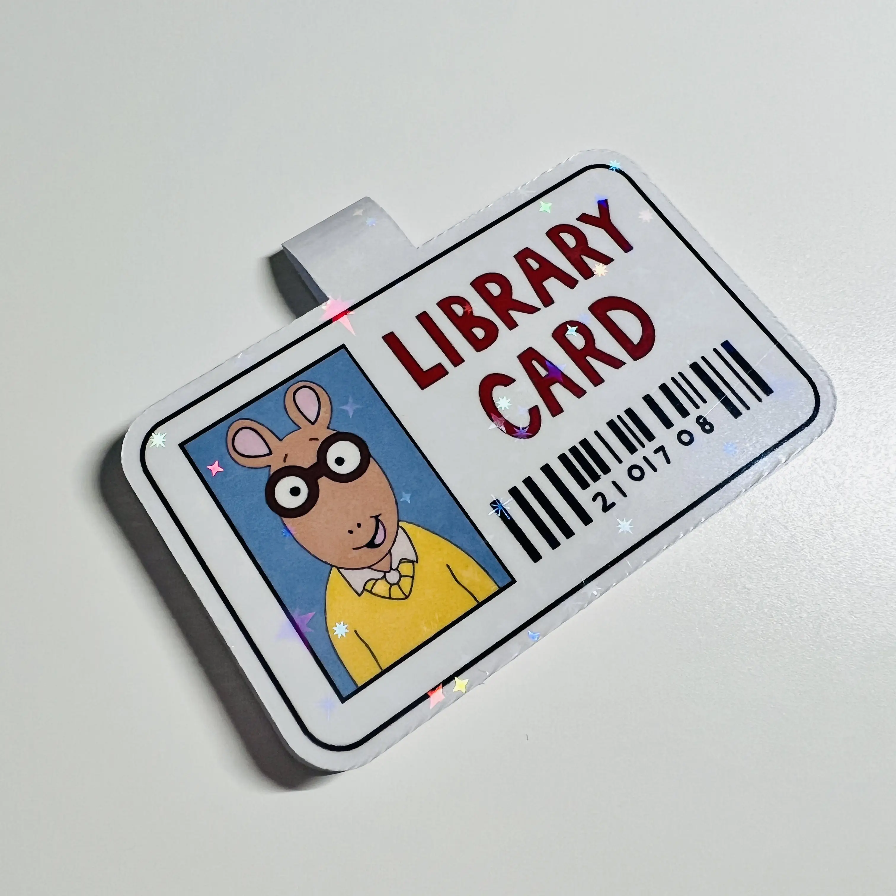 Arthur Library Card Magnetic Bookmark - Ideal for Book Lovers, Compact Design, Easy to Use, High-Quality Magnetic Material