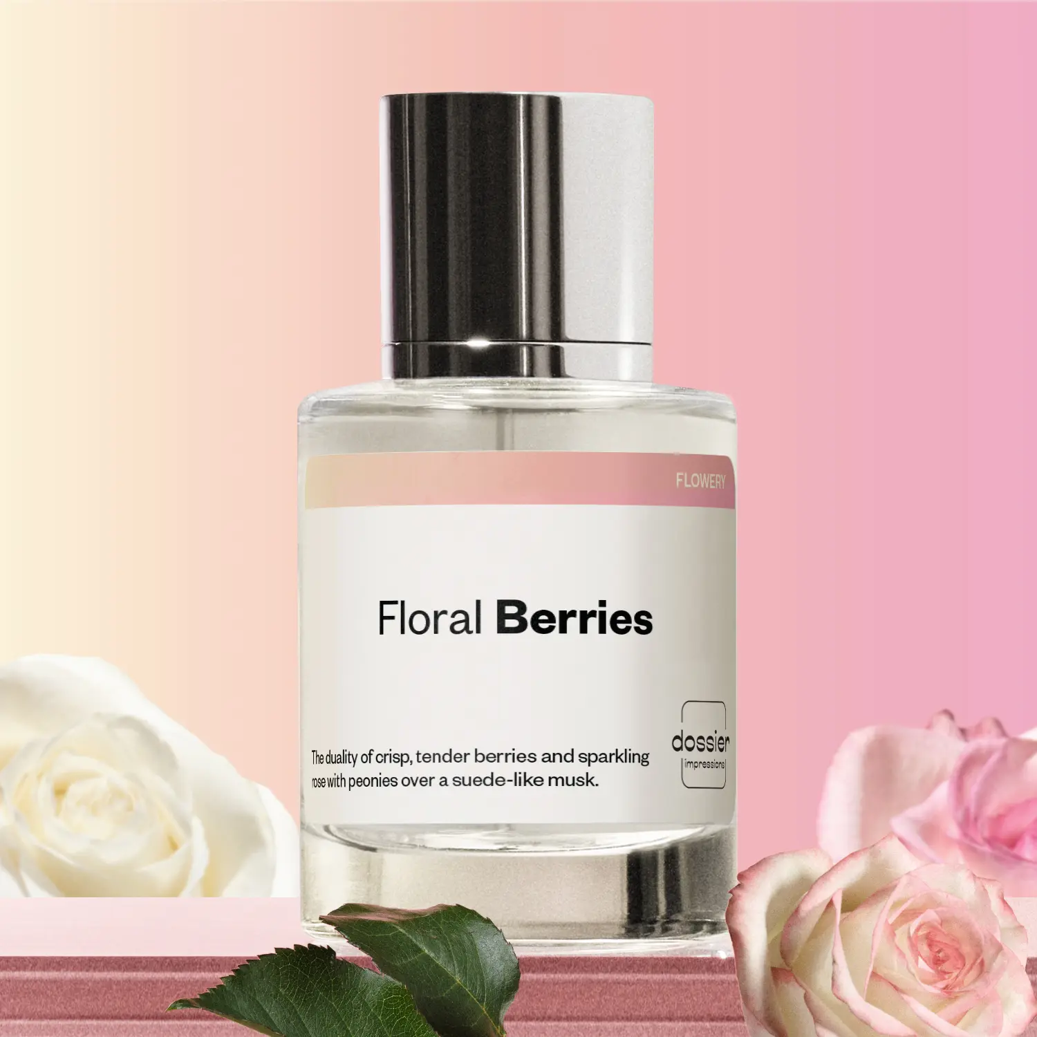 Floral Berries, Dossier, Women Perfume, Eau de Parfum, 50ml, Peony, Red Apple, Berries, Rose, Jasmine, Musk