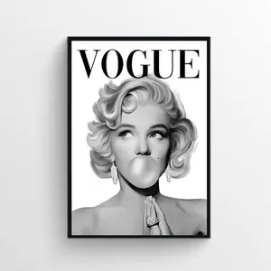 [Sale off up to 65%][Free Ship][No Frame] Vintage Marylin Monroe Retro Magazine Cover Poster, Retro Wall Art, Aesthetic Wall Art, Fashion Wall Art Framed, Luxury Wall Art, Fashion Poster