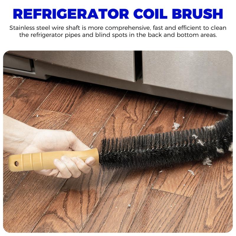 2 Pieces Dryer Vent Cleaner Kit Compatible with All Vacuum Cleaner Dryer Lint Brush and Vacuum Hose Attachment with Stretch Universal Connector Quick Lint Remover