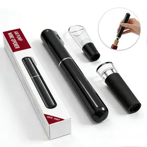 Air Pressure Wine Opener Set with Foil Cutter Vacuum Stopper & Drip-Proof Pourer Effortless Cork Opening for Home Restaurants Perfect Gift for Wine Lovers