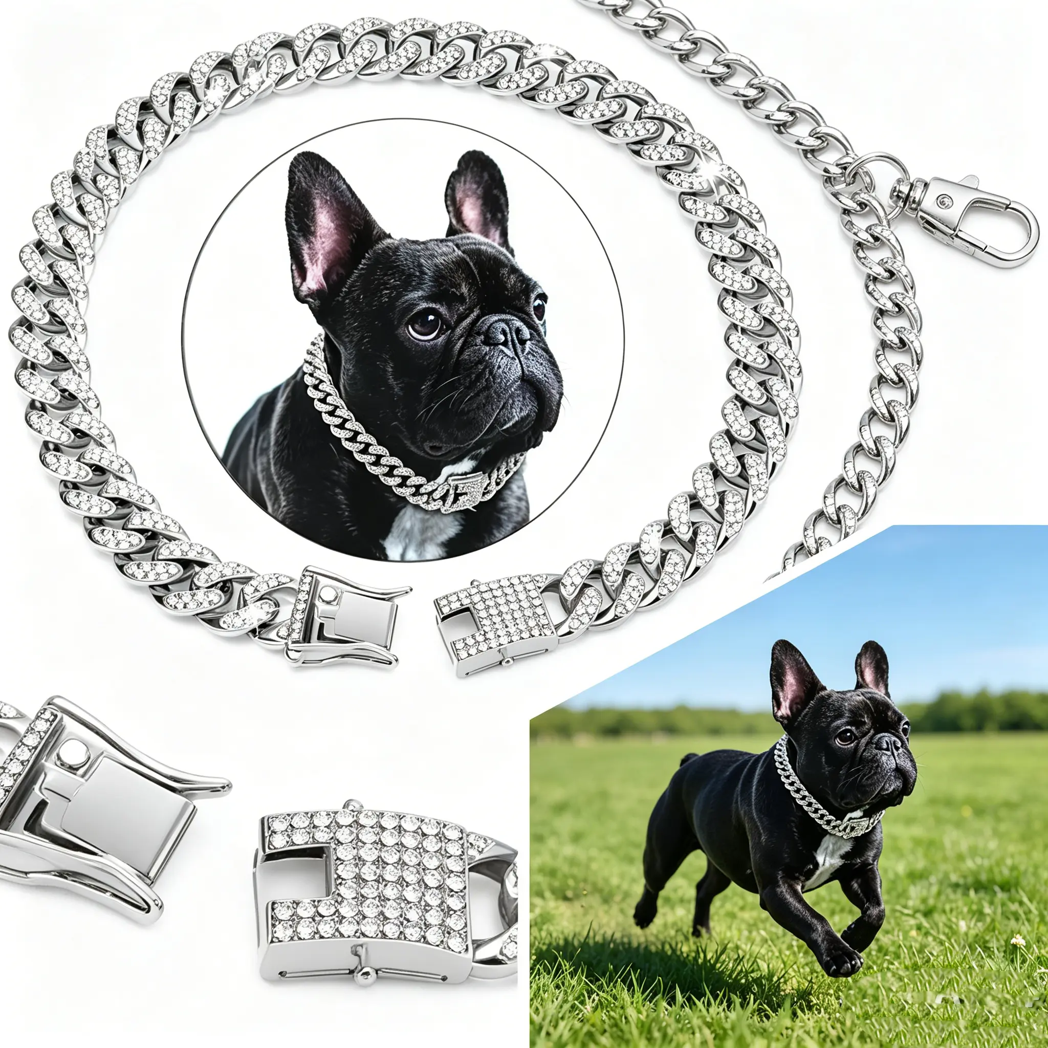 Gold rottweiler chain collar - TikTok Shop