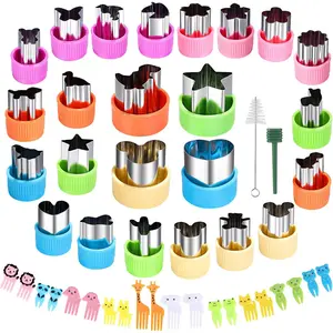 Vegetable  Shapes Set Mini Sizes Cookie Cutters Set Fruit Cookie Pastry  Mold  Decorative  Baking and  Supplement Tools (24pcs cutters)