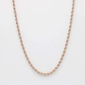 3mm Rope Chain - Rose Gold