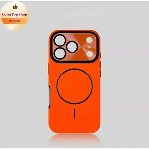 Compatible with iP17 Pro Max Phone Case Magnetic Skin Feel 16 Large Window Laser Lens 15 PRO Shockproof Protective Cover