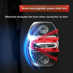 Thickened Anti-Collision Pad for Car Door Lock, Universal Soundproofing Cushion, Shock Absorber for Lock Protection, Durable Rubber Case