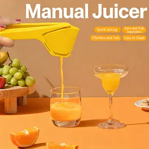 Premium Lemon Squeezer Maximum Juice Yield Minimal Effort Easy Three Step Operation Fresh Citrus Juice Extractor For Daily Kitchen Use