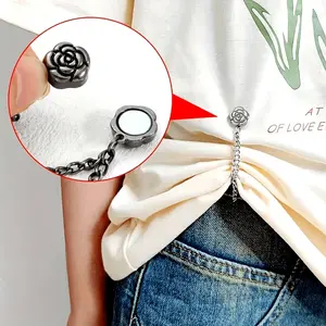3pcs Multifunctional Magnetic Buckle, Adjustable Clips, Suitable for Scarves, Shawls and Headscarves - No Sewing Required, Detachable Chain Buckle, Versatile Fashion Accessory