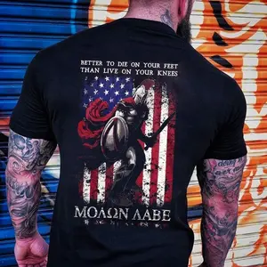 Armor soldier print t-shirt