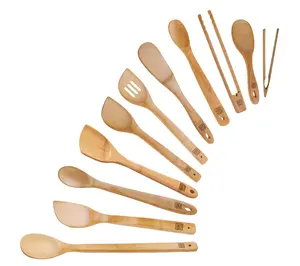 Joyce Chen 11-Piece Burnished Bamboo Utensil Set Joyce Chen 11-Piece Burnished Bamboo Utensil Set