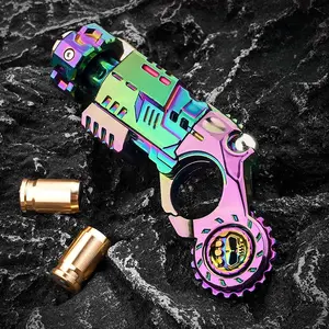 Mini Alloy Toy Gun Launcher, Soft Bullet Ejector, Stress Relief Fun Toy, Unisex Design, Trendy Plaything for Kids and Adults