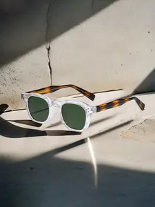 Unisex Vintage Tortoiseshell Frame Sunglasses, Trendy Casual Full Rim Sunglasses for Everyday Use, Fashion Accessories for Outdoor Activities